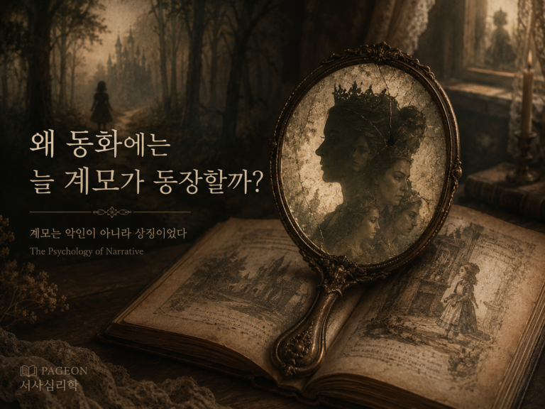 이야기 속 계모의 악인 이미지를 표현한 대표 이미지